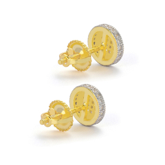 Imagen de Aros Plata 925 Baño Oro 14k Grande Rosca Hip Hop Trap Hype 1
