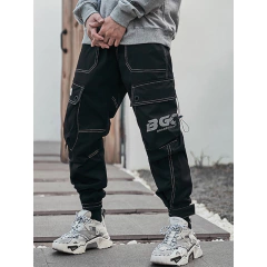 Imagen de Pantalon Cargo Techwear Gabardina GOB 129 Negro