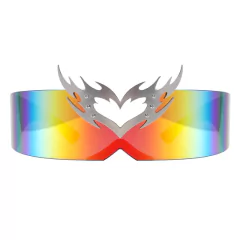 Anteojos de Sol Visor Corazon Cyberpunk Dark Metal A008 - KITCH TECH