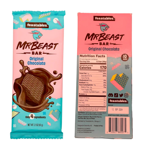 Chocolate Mr Beast Feastables - Original
