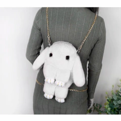 Cartera Conejo Pompom Peluche Kawaii en internet