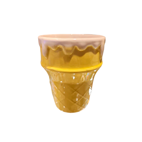 Taza Vaso Helado Ceramica Importado en caja Brrrr