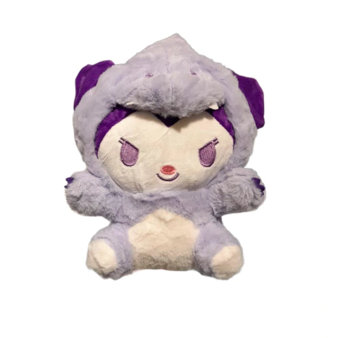 Peluche Kuromi Negra Cosplay Dinosaurio Sanrio2
