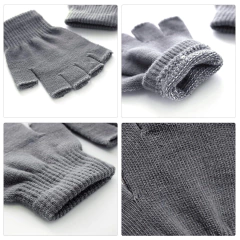 Guante Dedos Largo Sin dedos Color Verde Oscuro - comprar online