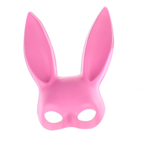 Mascara Conejo Sexy Bondage Conejita Antifaz Rigida Blanco - (copia)