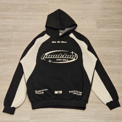 Buzo Hoodie Boxy Twinkling Negro - KITCH TECH