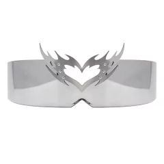 Anteojos de Sol Visor Corazon Cyberpunk Dark Metal A008 en internet