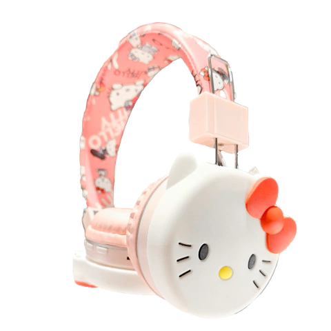 Auriculares Bluetooth Sanrio Hello Kitty Hi-Fi Estampa - Rojo