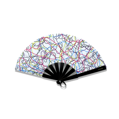 Mini Abanico Lines COLORS Blanco
