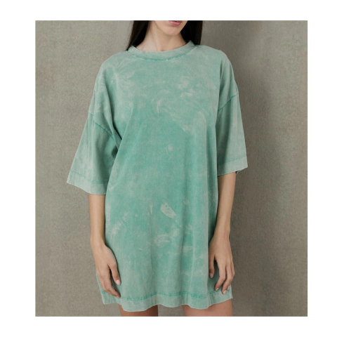 Remera Oversize Bull Wash Verde