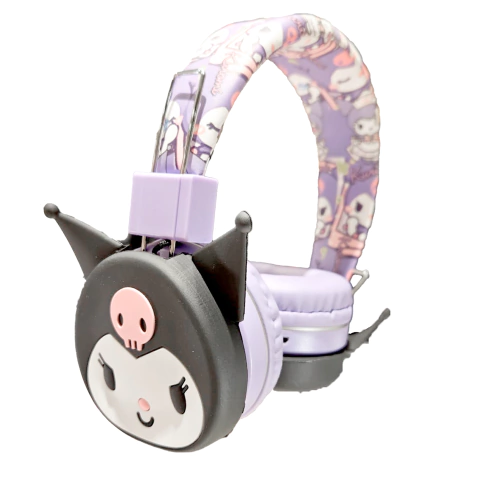 Auriculares Bluetooth Sanrio Hello Kitty Hi-Fi Estampa - Kuromi