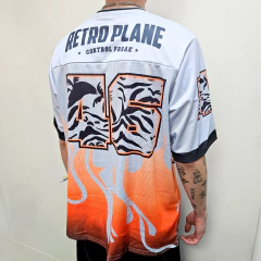 Remera Jersey Flame Branson Naranja - tienda online