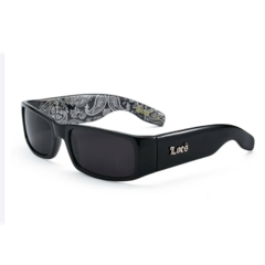 Anteojos de Sol Gafas Locs Negro Mate Bandana Negra N°9006