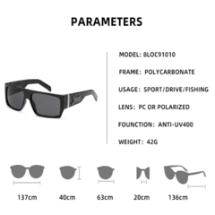 Anteojos de Sol Gafas Locs Negro Metal N° 91010 - comprar online