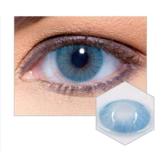 Lentes De Contacto Efecto Real Light Blue Celeste
