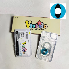 Lentes de contacto Fantasía Anime Cosplay Ojo de Gato Celeste CL144 en internet