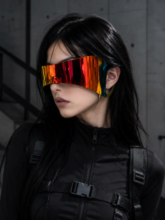 Gafas De Sol Techno Futuristas Cyberpunk Color Degradado - KITCH TECH
