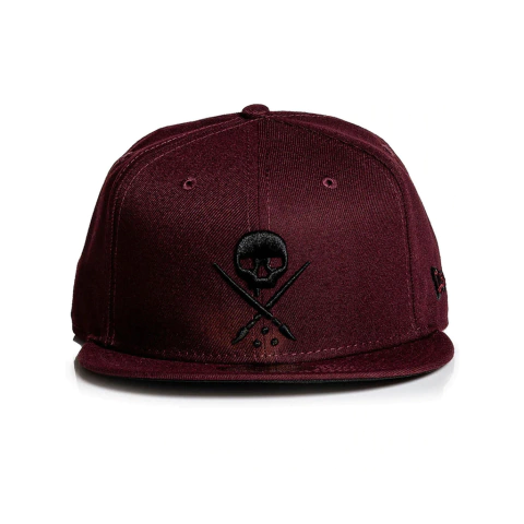 Gorra Sullen Plana New Era Badge Bordo Original Importada