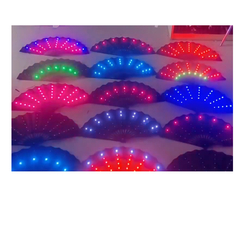 Abanico Led Pixel RGB Grande Bamboo Control Remoto - Blanco - KITCH TECH