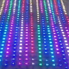 Imagen de Abanico Led Pixel RGB Grande Bamboo Control Remoto - Blanco