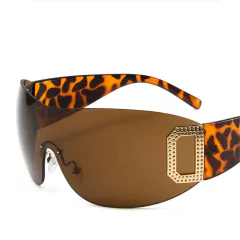 Anteojos de Sol Y2K Curvo Envolvente Grandes A009 - KITCH TECH