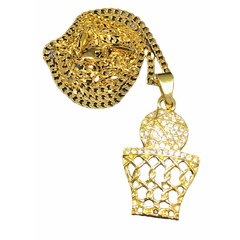 Cadena C/ Dije C/ Strass Aro Basket en internet