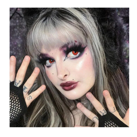 Lentes de contacto Fantasía Anime Cosplay Rojo Volturi CL252