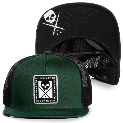 Gorra Plana Snapback Sullen Border Green Original Importada