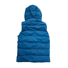 Chaleco Puffer Capucha Inflable Azul - comprar online