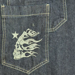 Pantalon Jean Baggy Blue Azul Hellstreet - tienda online