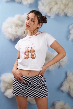 Baby Tee Bunny Blanco en internet