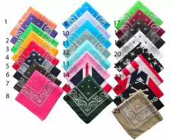Pañuelo Bandana 100% Algodon Varios Colores - KITCH TECH
