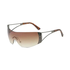 Anteojos de sol Curvos Envolventes Anchos Y2K B012 - comprar online