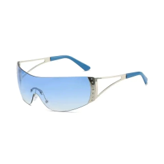 Anteojos de sol Curvos Envolventes Anchos Y2K B012 - KITCH TECH