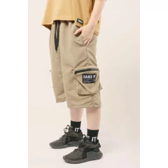 Bermuda Short Tech Cargo Beige en internet
