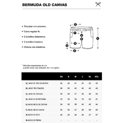 BERMUDA OLD CANVAS [ Proceso 3 ] - comprar online