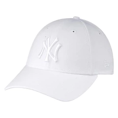 Gorra Vicera Curva New York Blanco
