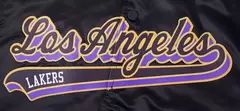 Campera Universitaria Bomber LA Lakers Negra 250 U$D - tienda online