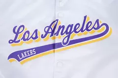 Imagen de Campera Universitaria Bomber LA Lakers Blanca 250 U$D