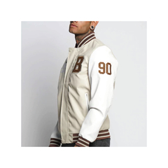 Campera universitaria Brs Crema - comprar online