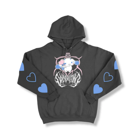Buzo Hoodie Blakking " Cinnamoroll blackheart "