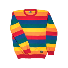 Buzo Sweater Rayado LGBTQ Tejido Unisex PRIDE