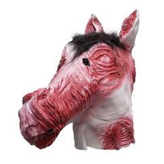 Mascara De Latex Caballo Zombie Blanco Disfraz Halloween Importadas