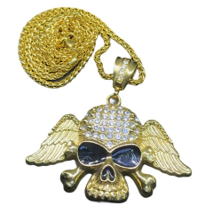 Cadena C/ Dije C/ Strass Calavera C/ Alas en internet