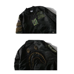 Campera Bomber Flight Jacket BAPE Undefeated Woodland Camo Sleeve Capsule Shark MA1 (AAA) - 320 USD - KITCH TECH