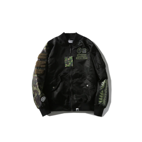 Campera Bomber Flight Jacket BAPE Undefeated Woodland Camo Sleeve Capsule Shark MA1 (AAA) - 320 USD