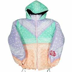 Campera Puffer Bandana Pastel