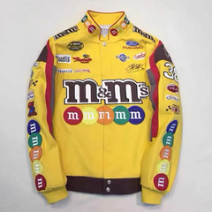 Campera Nascar Automovilismo Retro Vintage M&M Amarilla - usd350