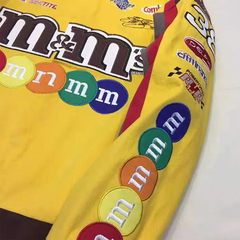Campera Nascar Automovilismo Retro Vintage M&M Amarilla - usd350 on internet