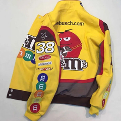 Campera Nascar Automovilismo Retro Vintage M&M Amarilla - usd350 - KITCH TECH